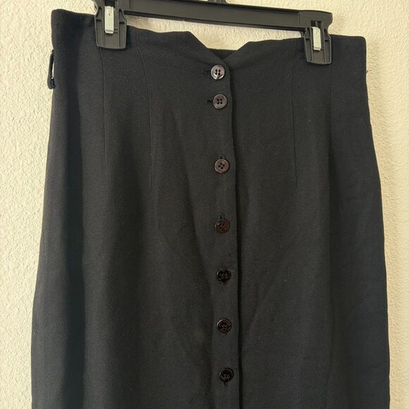 Compagnie Internationale Express Vintage 90s Button Front Maxi Skirt Size 3/4 - Picture 3 of 7
